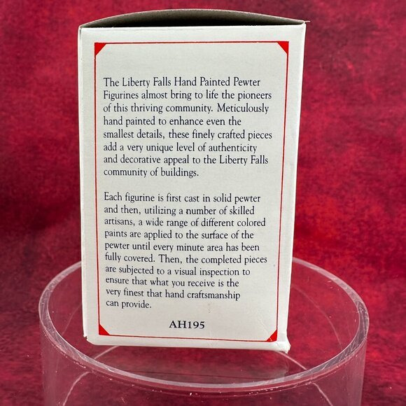 VINTAGE LIBERTY FALLS 5 DIFFERENT HAND PAINTED SOLID POWTER FIGURINES AH195 1999 - Picture 3 of 6